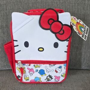 Hello Kitty Red and White Kids Lunch Bag, NWT